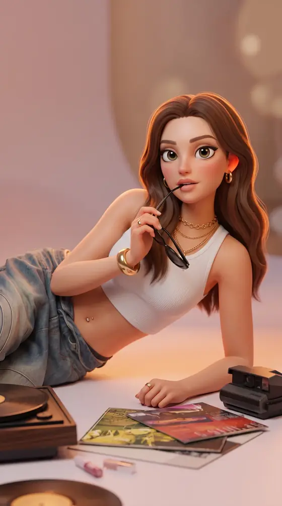 The same photo with the 3D Animation concept applied