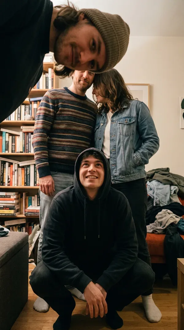 Example photo to avoid: 4 faces