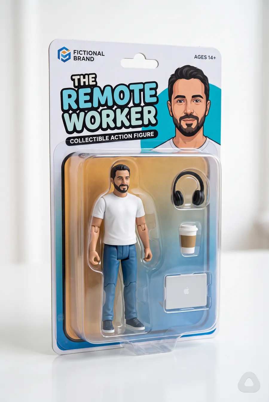 Action figure in a box: AI-generated with this prompt · Nano Banana 2.1 · catalogue model